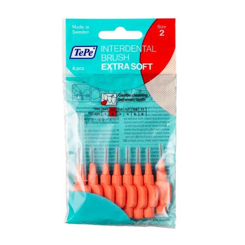 TePe fogköztisztító kefe Extra Soft - 0.5mm piros