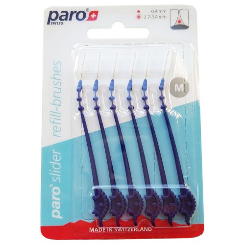 PARO SLIDER FOGKÖZTISZTÍTÓ PÓTFEJ M - 6 DB
