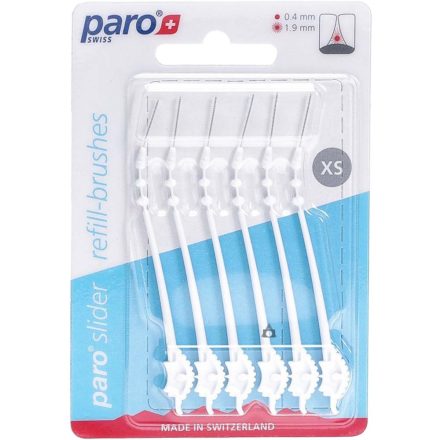 PARO SLIDER FOGKÖZTISZTÍTÓ PÓTFEJ XS - 6 DB