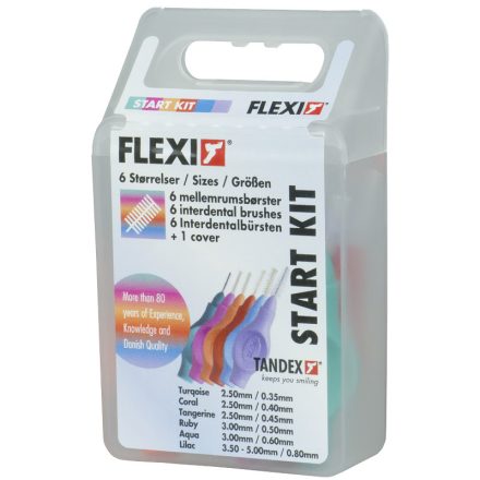 TANDEX FLEXI MAX FOGKÖZTISZTÍTÓ KEFE - VEGYES MÁRET - 6 DB