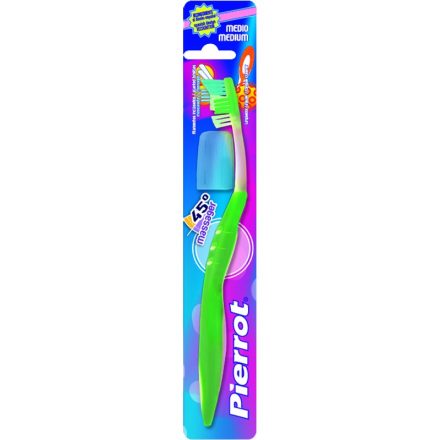 PIERROT MASSAGER 45° FOGKEFE MEDIUM - ZÖLD