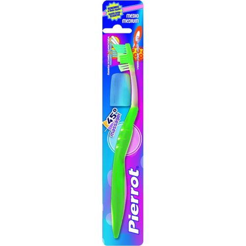 PIERROT MASSAGER 45° FOGKEFE MEDIUM - ZÖLD
